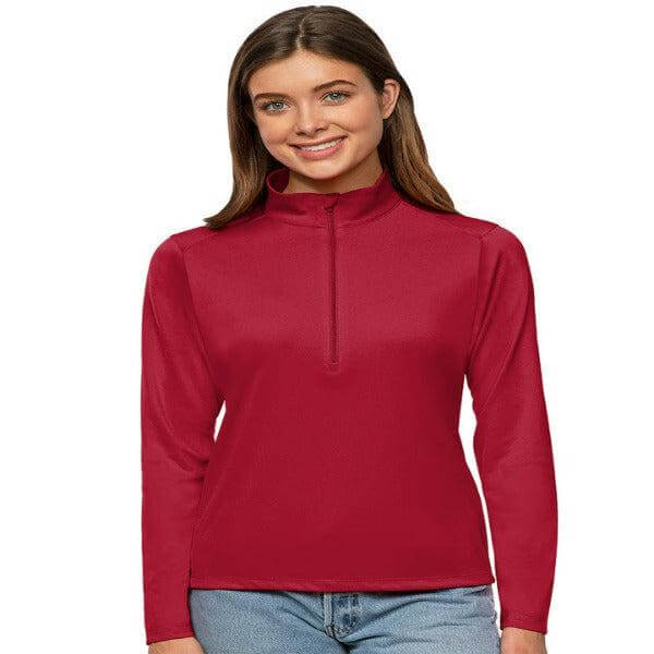 Antigua Tribute 1/2 Zip Pullover - Womens Maroon / Small