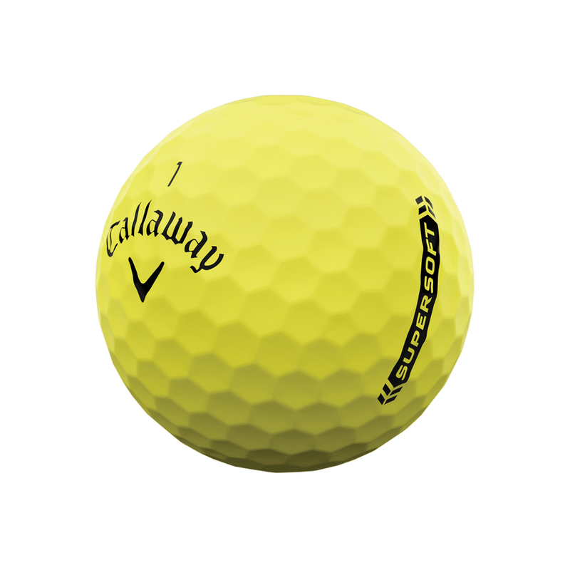 Callaway Supersoft 23 Golf Balls - Yellow - One Dozen