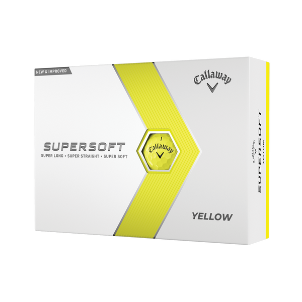 Callaway Supersoft 23 Golf Balls - Yellow - One Dozen
