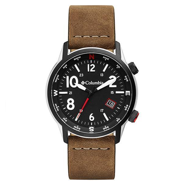 Columbia Watch - Outbacker - Black 3-Hand Date Camel Leather