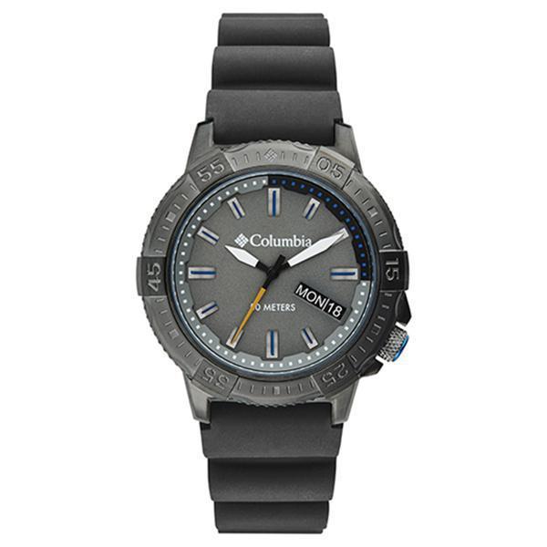 Columbia Watch - Peak Patrol - Gray 3-Hand Day Date Gray Silicone