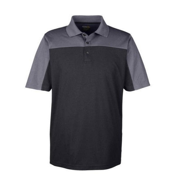 Custom Logo Core 365 Men's Balance Colorblock Performance Pique Polo