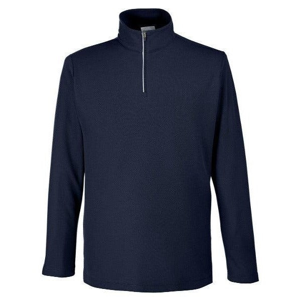 Custom Logo Core 365 Men's Fusion ChromaSoft Pique Quarter-Zip