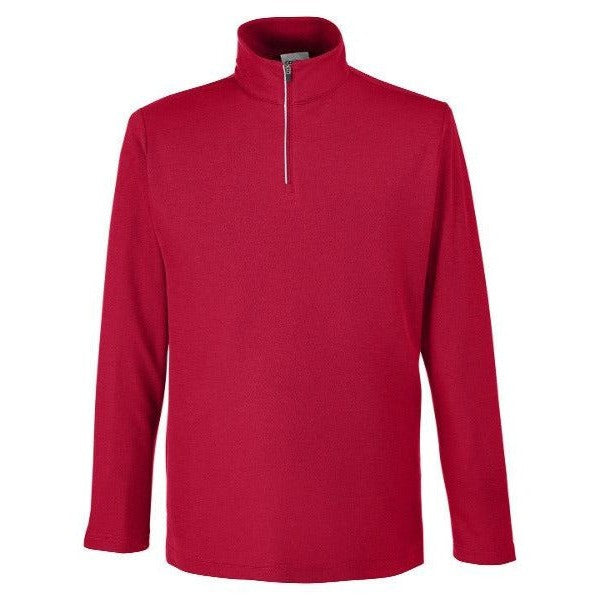Custom Logo Core 365 Men's Fusion ChromaSoft Pique Quarter-Zip