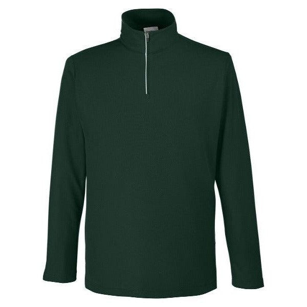 Custom Logo Core 365 Men's Fusion ChromaSoft Pique Quarter-Zip