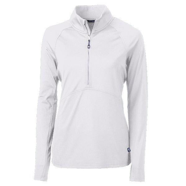 Custom Logo Cutter & Buck Adapt Eco Knit Stretch Womens Half Zip Pullover