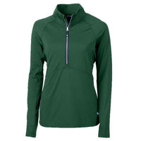 Custom Logo Cutter & Buck Adapt Eco Knit Stretch Womens Half Zip Pullover