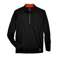 Custom Logo North End Men's Radar Quarter-Zip Performance Long-Sleeve Top