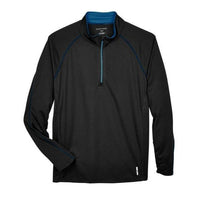 Custom Logo North End Men's Radar Quarter-Zip Performance Long-Sleeve Top