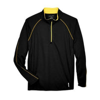 Custom Logo North End Men's Radar Quarter-Zip Performance Long-Sleeve Top - Embroidery