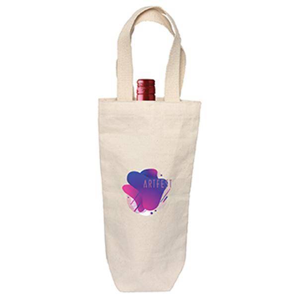 Custom Logo Rhone Valley Cotton Wine Bag