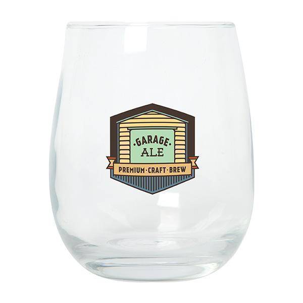 Custom Logo Rowbeck Stemless Wine Glass