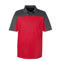 Custom Logo Core 365 Men's Balance Colorblock Performance Pique Polo