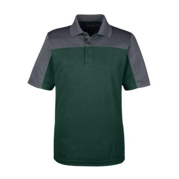 Custom Logo Core 365 Men's Balance Colorblock Performance Pique Polo