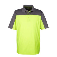 Custom Logo Core 365 Men's Balance Colorblock Performance Pique Polo