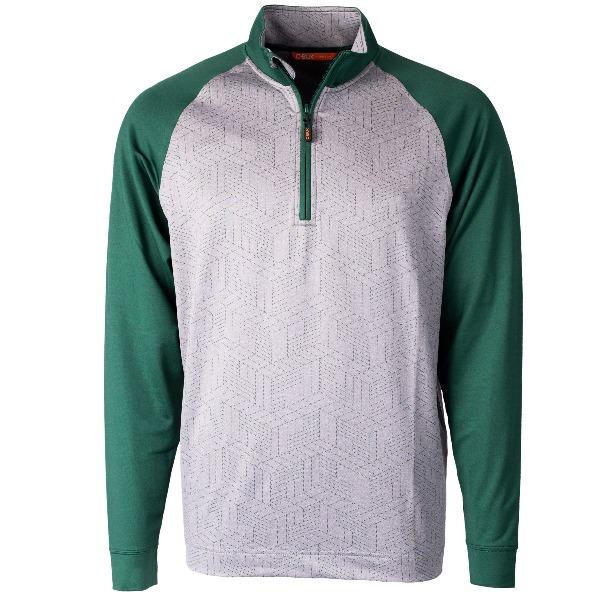 Cutter and Buck All Star Printed 1/2 Zip Pullover - Mens