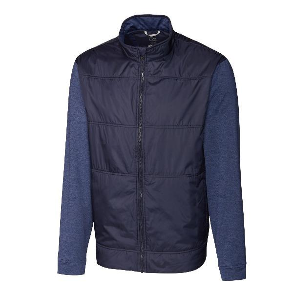 Cutter and Buck Stealth Hybrid Quilted Full Zip Jacket - Mens