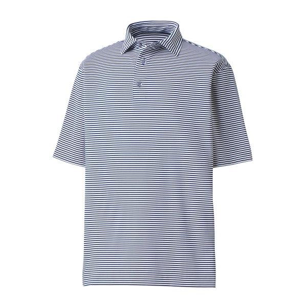 Footjoy Lisle Feeder Stripe Self Collar Polo - Mens, Footjoy, Canada