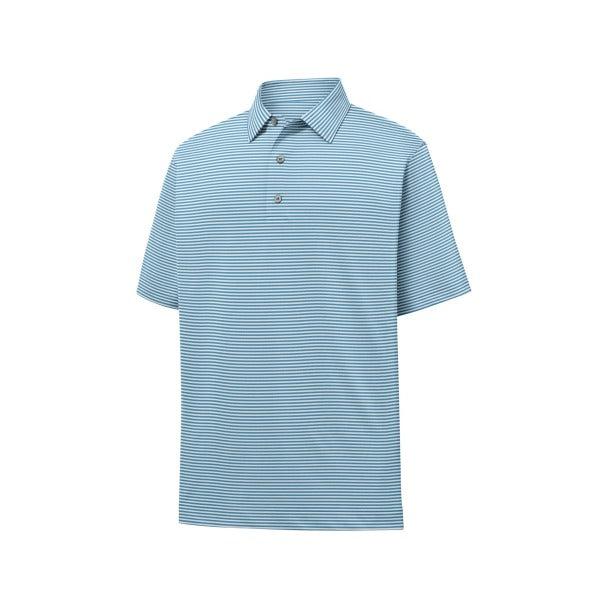 Footjoy Lisle Feeder Stripe Self Collar Polo - Mens, Footjoy, Canada