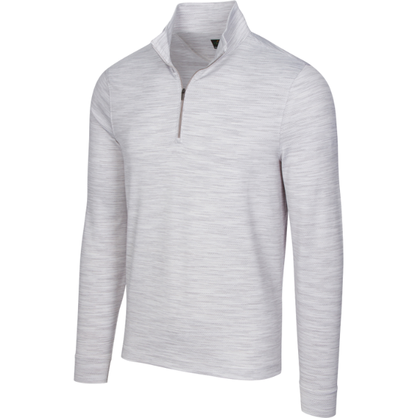 Greg Norman Heathered 1/4 Zip Pullover - Mens