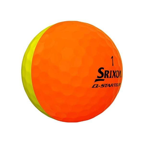 Srixon Q Star Tour Divide Golf Balls - Orange/Yellow 6 Dozen Pack