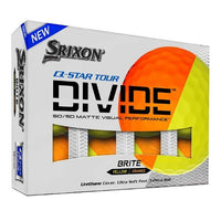 Srixon Q Star Tour Divide Golf Balls - Orange/Yellow 6 Dozen Pack