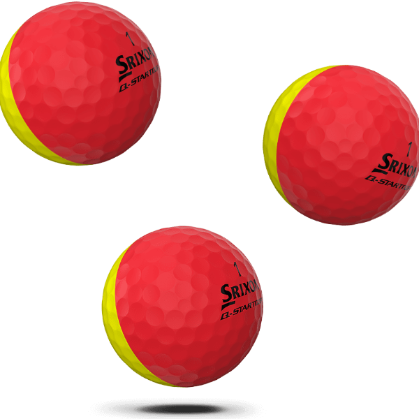 Srixon Q Star Tour Divide Golf Balls - Red/Yellow 6 Dozen Pack