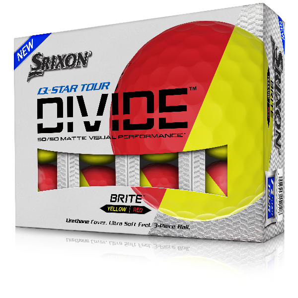 Srixon Q Star Tour Divide Golf Balls - Red/Yellow 6 Dozen Pack