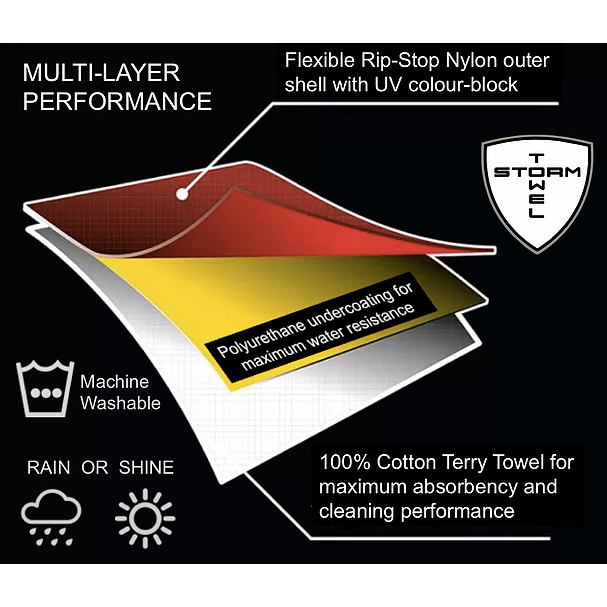 Storm Towel - Multi Layer Player's Towel and Rain Hood