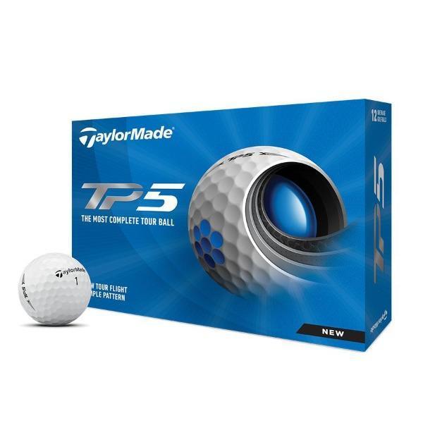 Taylormade TP5 Golf Balls - White One Dozen
